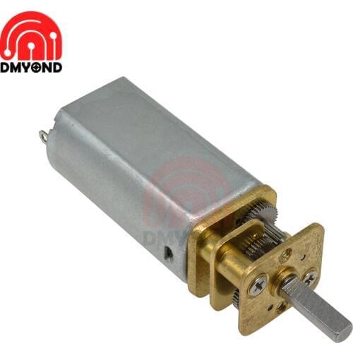 GA13-050 12 Volt DC Motor Reduction Gear 10 30 60 100 150 200 300 RPM Micro Speed Uction Gear Motor for Car Robot Model M3