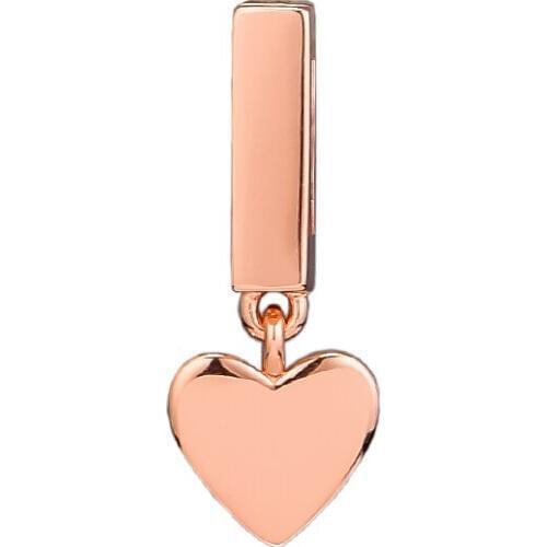 Reflexions Heart Dangle Charm Sterling Silver Jewelry Beads For Jewelry Making Woman DIY Beads Wholesale