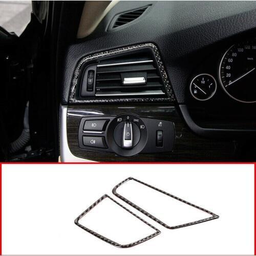 Carbon Fiber For BMW 5 Serie F10 F18 11-17 Side Air Condition Vent Outlet Cover