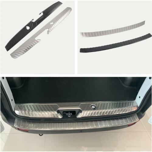 Fit For Ford Transit 2017 Tourneo Custom 2016 ABS Car Rear Trunk Protect Cover Trim Rear BUMPER COVER Trim Styling Sticker