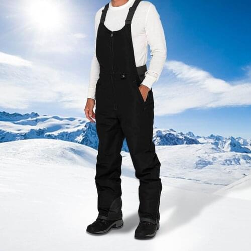 Skiing Overalls Snow Fashion Waterproof Mens Work Clothes Slim Straight Leg Pants Trekking Hiking Climb Winter Skiing Pants