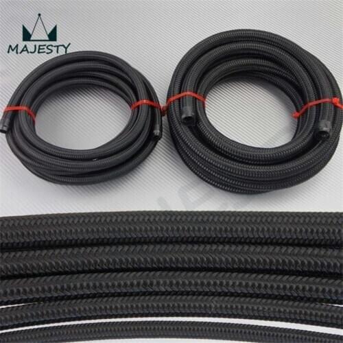 10M STAINLESS STEEL/NYLON BRAIDED 15KPSI AN6 6-AN OIL/FUEL LINE/HOSE 10METER 32FEET