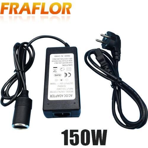 150W Automotive Household Car Charger Cigarette Lighter Inverter 220V To 12V Power Adapter Converter Input 100-240V Output 12V