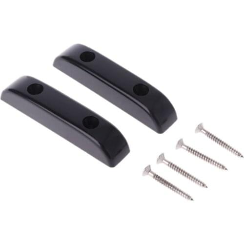 2pcs Black Thumb Rest/Tug Bar/Finger Pull For Jazz Precision Bass Guitar Dropship