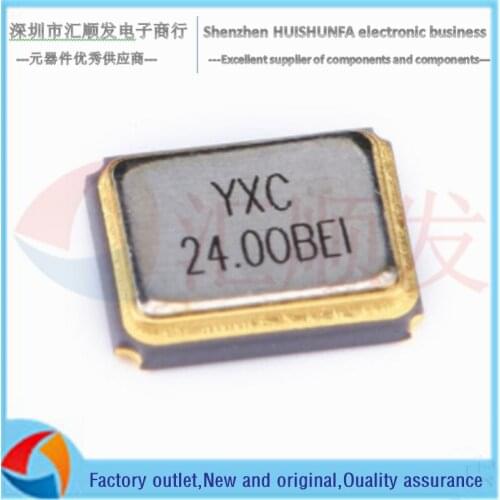 5PCS!!! 3225 SMD passive crystal oscillator/YSX321SL 24MHz 10ppm 12pF X322524MOB4SI 4 feet