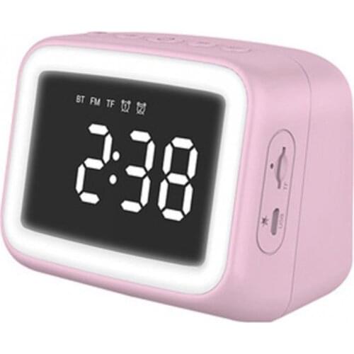 60% Hot Sales!! BT511 Wireless Bluetooth 5.0 Speaker Music Player Alarm Clock Makeup Mirror
