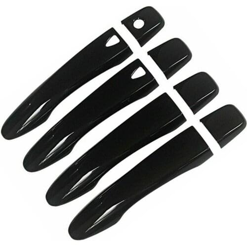 8Pcs/Set Car Black Smart Door Handle Cover Trim Fit For Nissan Pathfinder SUV 2013 2014 2015 2016 2017 2018 2019 2020
