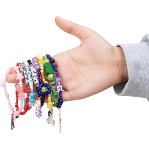 1pcs Kpop bangtan boys bracelet Cute Cartoon K-pop supplies high quality RJ k-POP Bangtan Bracelet