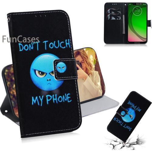 Panda Phone Cases Covers For cover Motorola G7 Glossy PU Leather Wallet Case sFor Ajax Moto telefoon G7 Plus Play Power Carcaso