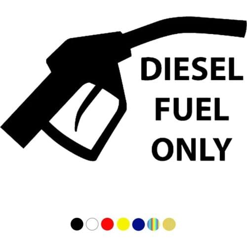 CS-10447# Vinyl Decal DIESEL FUEL ONLY Car Sticker Waterproof Auto Decors on Truck Bumper Rear Window Fuel Tank Cap