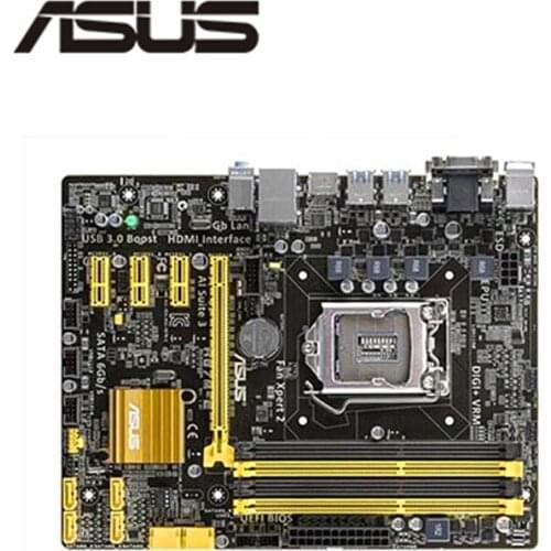 For Asus H87M-E Desktop Motherboard H87 LGA 1150 For Core i7 i5 i3 DDR3 SATA3 USB3.0 HDMI Mini-ITX Original Used Mainboard