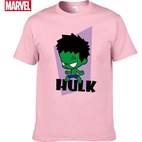Marvel The Avengers Hulk T-shirt Comfortable Breathable 100% cotton Fashion clothes for teens Summer Tops Mens t-shirt #154