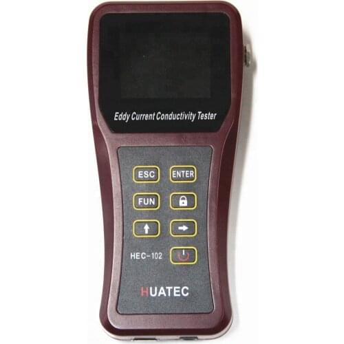 HEC-102 6.9 -110% IACS (4-64 MS / m ) Lightweight Digital Portable Eddy Current Electrical Conductivity Meter