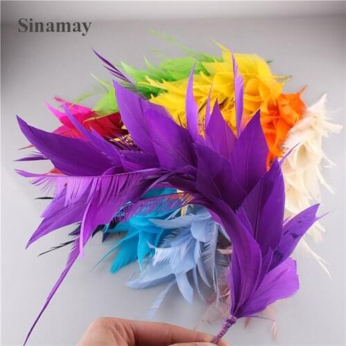 Beautiful Goose Feathers Wedding Decoration DIY Accessories Elegant Hairpin Dinner Party Decoratives Plume Headwear Long 25-30CM