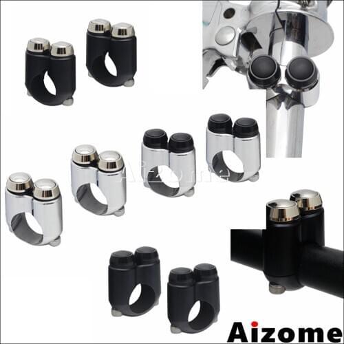 CNC Motorcycle Switch 22mm-25mm Handlebar 2 3 Button Light E-Starter M-Switch For Harley 7/8"Hand Bar Control Momentary Switch