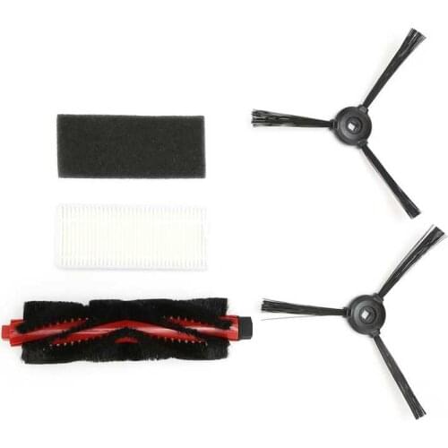 Main Brush Side Brush Filter Set Convenient Filter Replacement Side Brush for Home for Lefant M200/M201/M520M/M571/T700 for