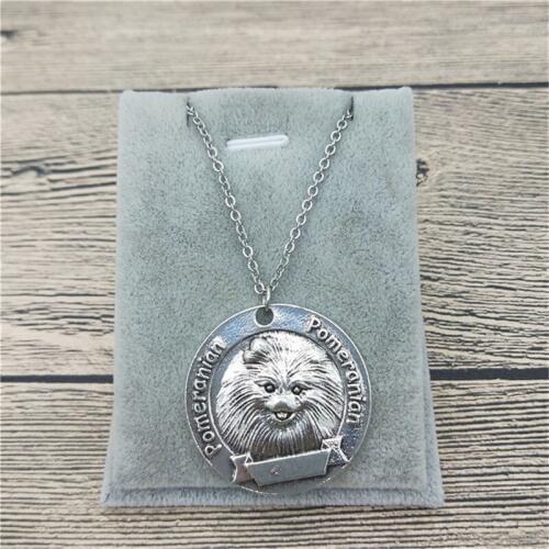 New Vintage Retro Pomeranian Necklace High Quality Pomeranian Pendant Necklace Women Dog Pendant Jewelry