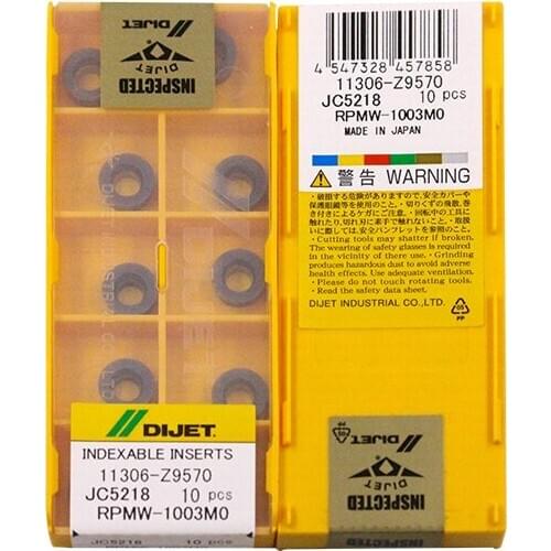 RPMW1003MO JC5218 100% DIJET Original carbide insert with the best quality 10pcs/lot free shipping