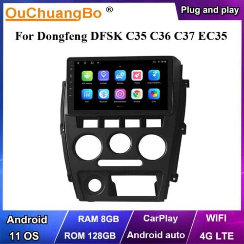 Ouchuangbo car gps radio stereo recorder for Dongfeng DFSK C35 C36 C37 support 4 core 2GB+32GB 1080P WIFI android10 Head Unit