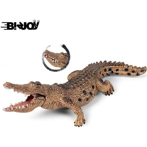 Lifelike Simulation Crocodile Figure Model Toy Collector Decor Kid Educational Wild Animal Toys Decoration Kid Birthday Gift