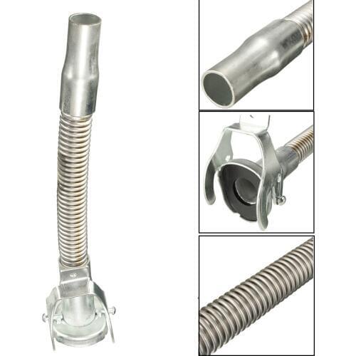 Silver Flexible Metal Pouring Can Spout W/ Gas Fuel Nozzel For Gerry Jerry Can 5/10/20L