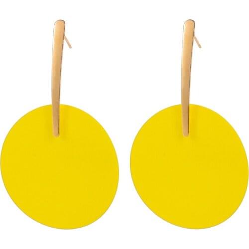 CHUNSHI EMO Euramerican INS New Holiday Style Simple Fashion Geometric Round Big Personality Creative Exaggerated Earrings