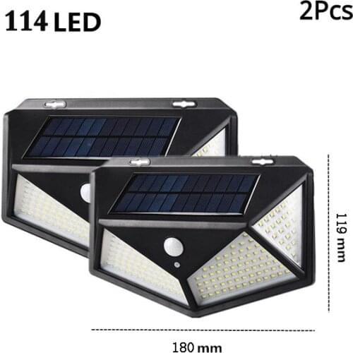 Solar Led Light Outdoor Waterproof Solar Lampe Motion Sensor Lighting Wall Light With 3 modes Garden Decoration Street Light 5z