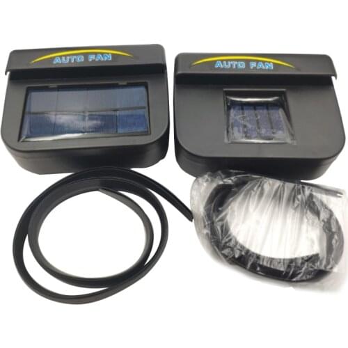 1 Pcs Solar Car Window Windshield Auto Fan Universal Vehical Exhaust Cooling Fan Air Vent Cooler Radiator Use For Summer