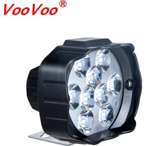 VooVoo 1PCS 9 Leds Motorcycle Headlight SpotLight 9W 1000LM 6000K White Driving Spot Lights Motorbike Scooters Fog DRL Lamp Bulb