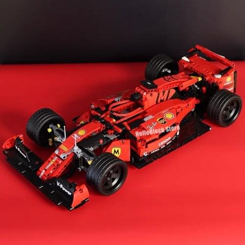 High-tech Series Moc Simulation F1 Racing Car Building Blocks Brick Sport Vehicle Modle Toys For Children Birthday Gifts 023005