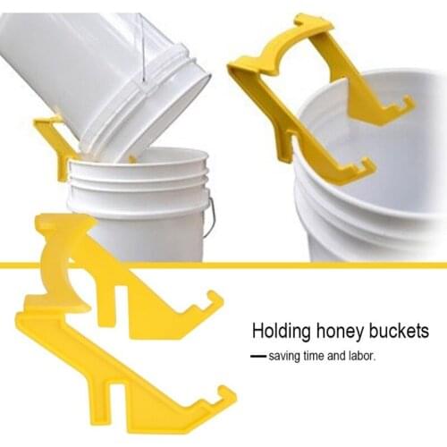 1pcs Beekeeping Honey Gallon Bucket Holder Plastic Bracket Handle Lifting Frame Grip Collapsible Storage Rack Garden Bees Tools