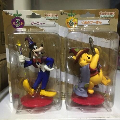 1PCS 8-10CM 2017 Disney Christmas PENDANT HANDMADE Winnie goofy magician triangular hat with magic wand shape