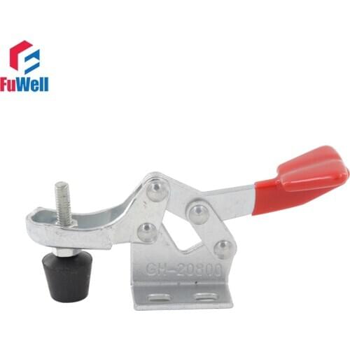 2pcs GH-20800 Horizontal Toggle Clamps Quick Handle Tool Holding Capacity 30kg Fixture Clamp