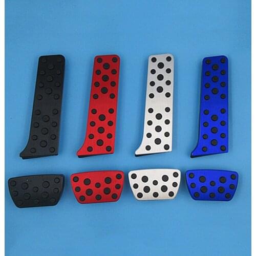 2Pcs Non Slip Foot Pedal Gas Brake Pad Cover Aluminum Alloy Replacement Accessories Parts For Toyota RAV4 2019 2020