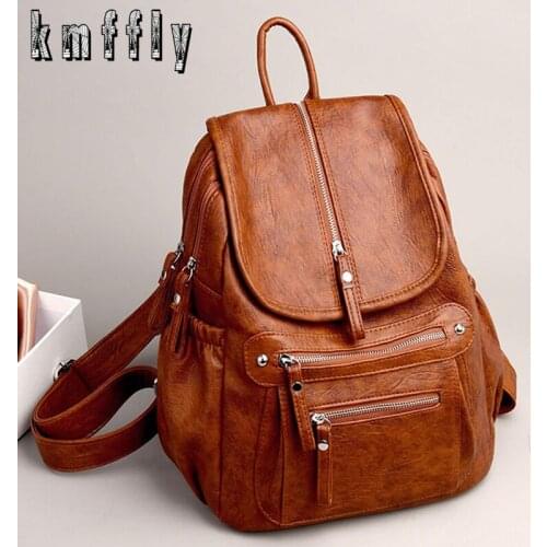 2021 New Fashion Backpack Designers Brand Large Capacity School Bags for Teenage Girls Women Backpacks Leather Trave Back Pack