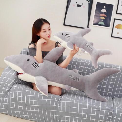 50-130cm cute domineering shark doll plush Animal Toys baby toys to send children Halloween birthday gifts home decor supplies
