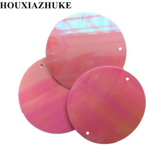 50 mm big round shaped plastic sequins with 2 holes for wedding party decorative 120 pcs per lot