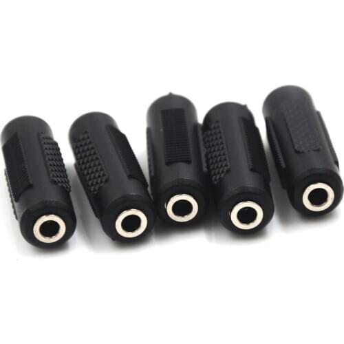 Audio Adapter 3.5mm Female To 3.5 mm Nickel-plated Female Stereo Jack Coupler Extender Connector for Earphone
