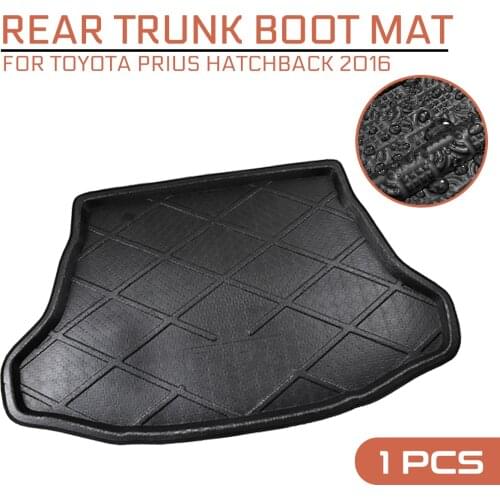 Car Floor Mat Carpet Rear Trunk Anti-mud Cover For Toyota Prius Hatchback 2016
