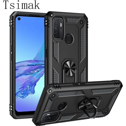 Armor Case For OPPO A53 A53S A15 A52 A72 A92 A93 A54 A74 A94 F17 F19 Pro Reno 5 Lite 4 F 5F Phone Cover Shockproof Back Coque