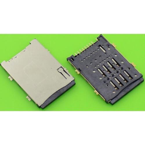 ChengHaoRan 1 Piece Brand New sim card holder slot socket connector for 4 feet 8+1P sim card.KA-089