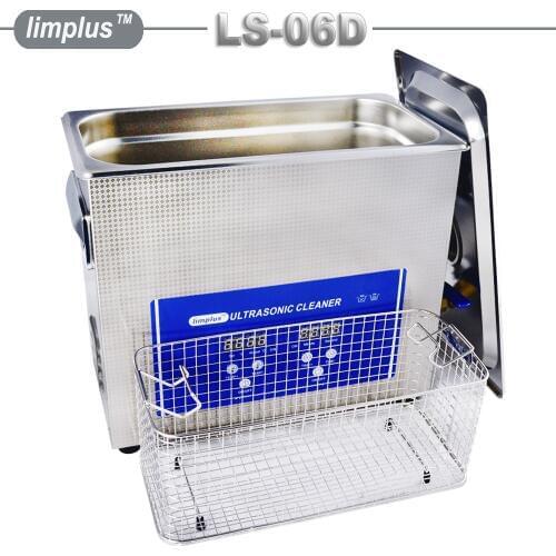 Limplus Digital Ultrasonic Cleaner 6.5L PCB Hardware Equipment Vinyl Records Washer Gramophone LP Disc Album Printhead Cleaning