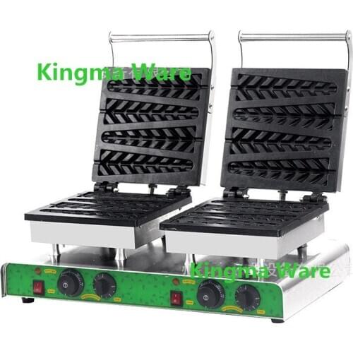 Double head Non Stick 110v 220v Restaurants Best Electric Lolly Shaped Waffle Maker Supplies