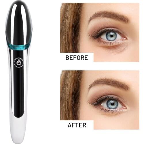 Mini Electric Eye Massager EMS Vibration Therapy Eye Lifting Beauty Pen Anti-Ageing Dark Circle Wrinkle Removal Eyes Massager