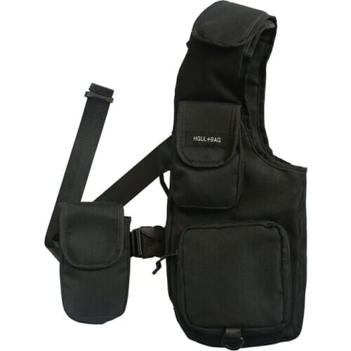 Functional Tactical Chest Bag Men Hip Hop Vest Streetwear Shouder Bag Waist Pack Women Chest Rig Bag Camping Cycling Hunting Bag