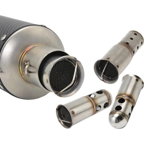 DB Killer 51mm Front End Inlet Motorcycle Exhaust Muffler Adjustable DB Killer Silencer Noise Sound Eliminator Front Catalyst