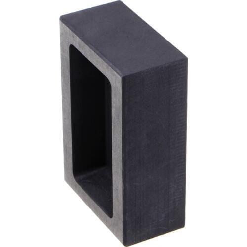 Graphite Crucible Ingot Mold Oven Fusion Cast Melting 150g Gold Bar Molds Tools