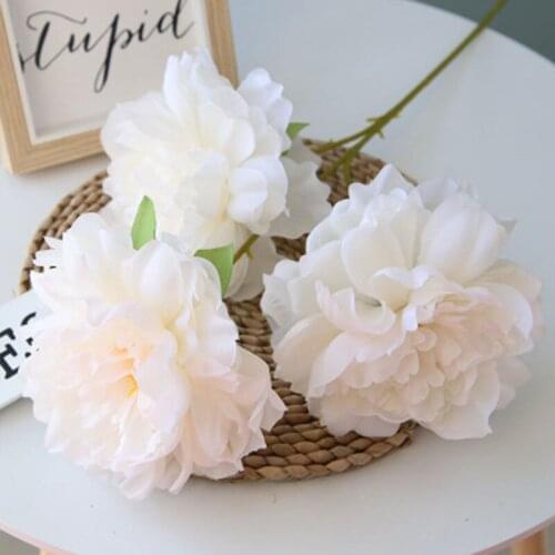 Artificial Flowers Peony Wedding Bouquet Flowers Bouquet For Bridal Home Flower Arrangement 10 Pieces