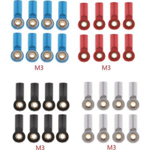 Pack of 8Pcs Aluminum Alloy M3 Metal Ball Head Holder Tie Link Rod End Joint RC Climbing Crawlers Car For 1:10 D90 SCX10