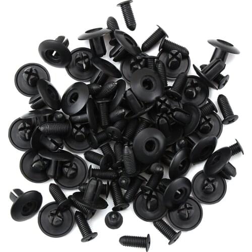40pcs 8mm Car Plastic Screw fasteners for Mercedes Benz A180 A200 A260 W203 W210 W211 AMG W204 C E S CLS CLK CLA